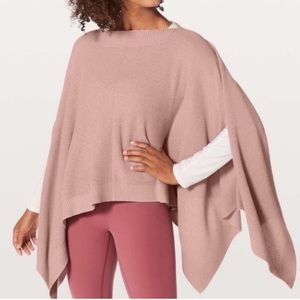 Lululemon Pink Forward Flow Poncho OS